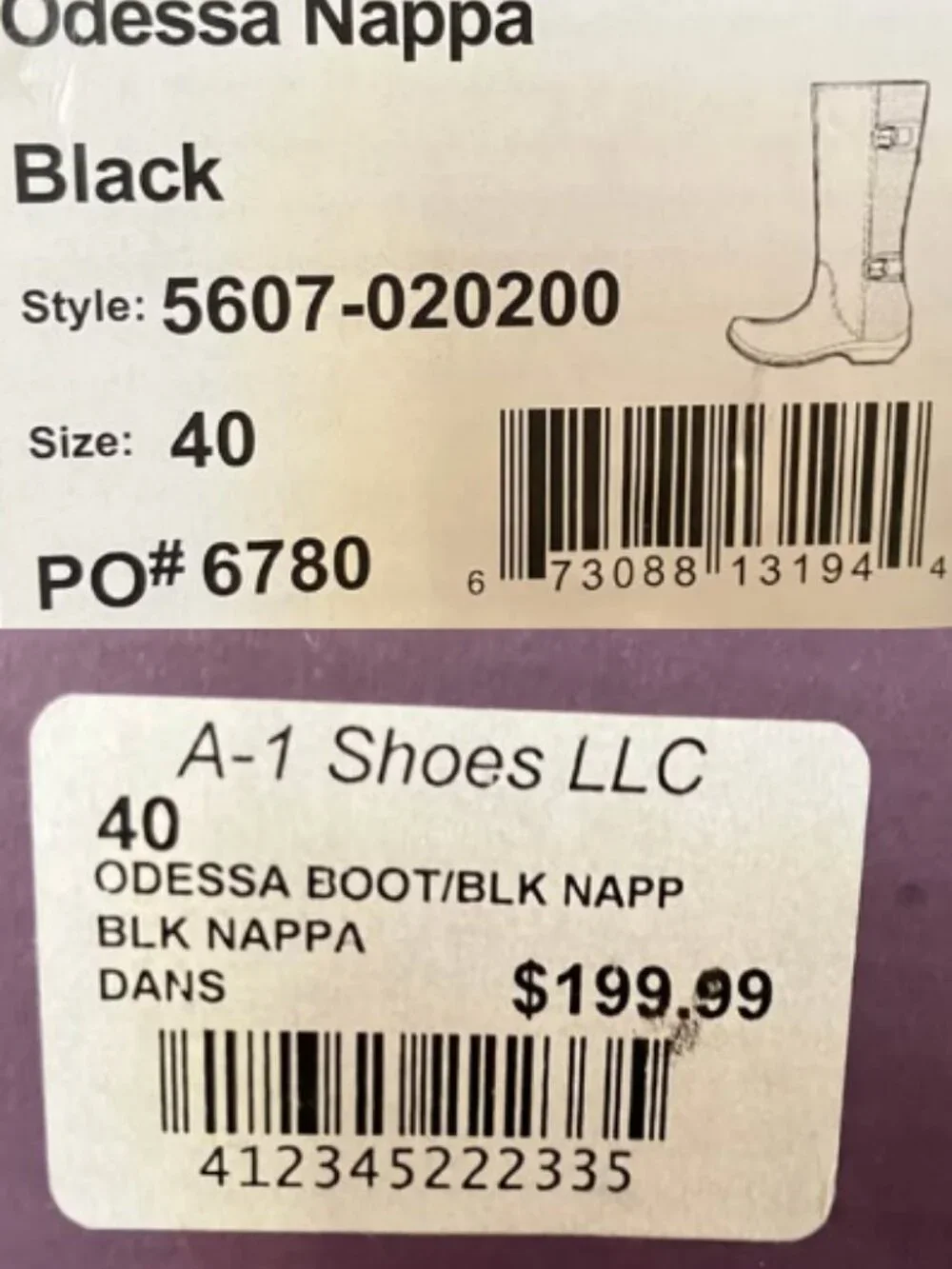 Dansko | Odessa Black Nappa Leather & Suede Tall Riding Boots